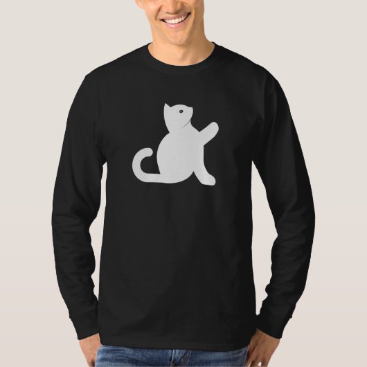 Cat Says Hallo T-shirt (Voorkant)