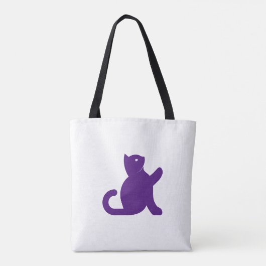 Cat Says Hello Tote Bag (Achterkant)