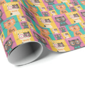 Cat Says Hey Funny Memes Cadeaupapier (Rol Hoek)