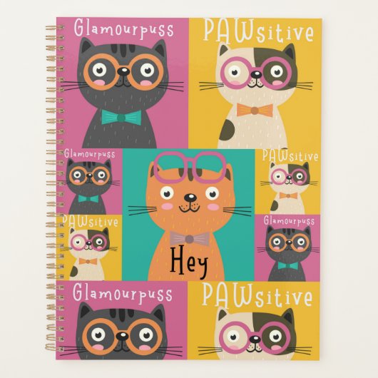 Cat Says Hey Funny Memes        Planner (Voorkant)