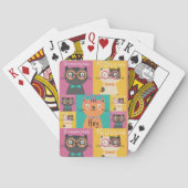 Cat Says Hey Funny Memes Pokerkaarten (Achterkant)