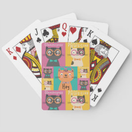 Cat Says Hey Funny Memes      Pokerkaarten