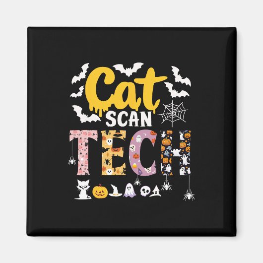 Cat Scan CT Rad Tech Halloween Kostuum Spider Fly Magneet (Voorkant)