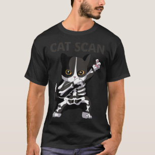 Cat Scan CT Scan Funny Cat X-Ray Pun Meme Rad Tech T-shirt