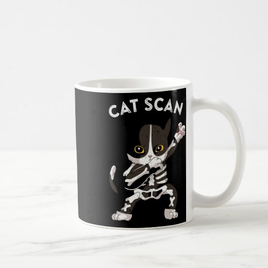 CAT Scan CT Scan Grappig Cat X-ray Pun Meme Rad Te Koffiemok (Rechts)