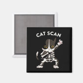 CAT Scan CT Scan Grappig Cat X-ray Pun Meme Rad Te Magneet (Voorkant / Achterkant)