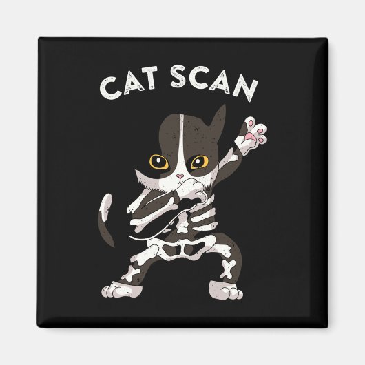 CAT Scan CT Scan Grappig Cat X-ray Pun Meme Rad Te Magneet (Voorkant)