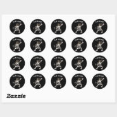 CAT Scan CT Scan Grappig Cat X-ray Pun Meme Rad Te Ronde Sticker (Vel)