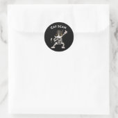 CAT Scan CT Scan Grappig Cat X-ray Pun Meme Rad Te Ronde Sticker (Tas)