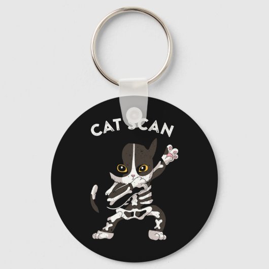 CAT Scan CT Scan Grappig Cat X-ray Pun Meme Rad Te Sleutelhanger (Voorkant)