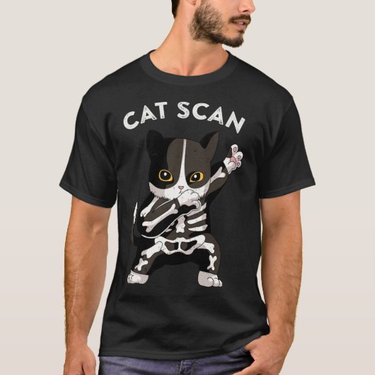 CAT Scan CT Scan Grappig Cat X-ray Pun Meme Rad Te T-shirt (Voorkant)