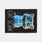 CAT Scan CT Scan Halloween Cat X-ray Pun Meme Rad Fleece Deken (Voorkant (Horizontaal))