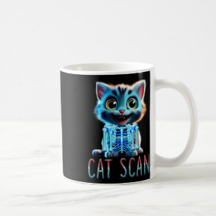 CAT Scan CT Scan Halloween Cat X-ray Pun Meme Rad Koffiemok
