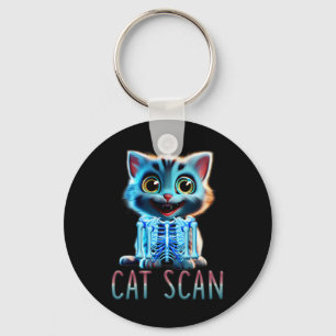 CAT Scan CT Scan Halloween Cat X-ray Pun Meme Rad Sleutelhanger