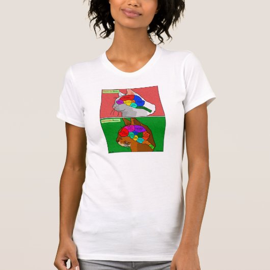 "Cat Scan" - de Abyssische hersenen T-shirt (Voorkant)