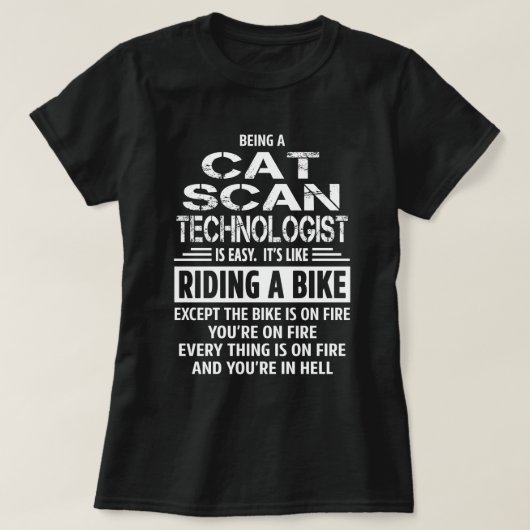 Cat Scan Technoloog T-shirt (Design voorkant)