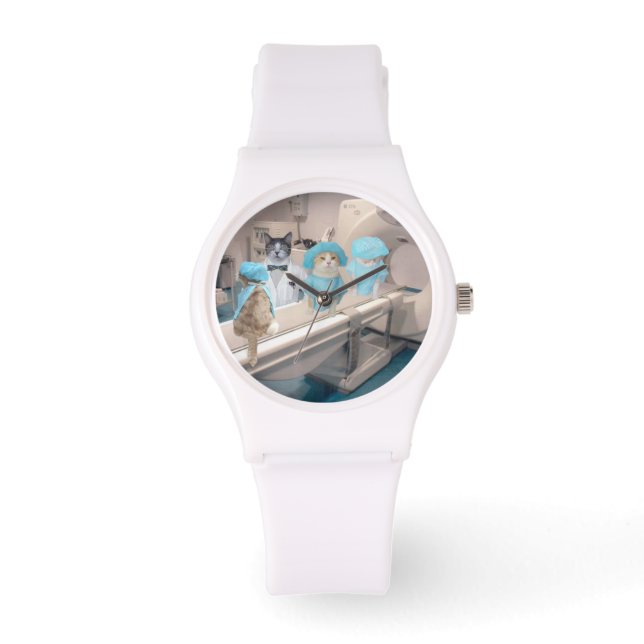 Cat Scan Watch voor verpleegkundige/kinderarts Horloge (Voorkant)