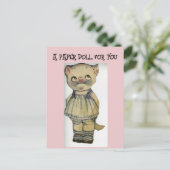 CAT SCHATTIG PAPIER DOLL CUTE BRIEFKAART (Staand voorkant)