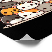 Cat Schattige Cats Anime Kawaii Neko Poster (Hoek)
