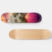 Cat Schattige Cute Calico Persoonlijk Skateboard (Horizontaal)