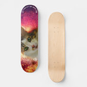 Cat Schattige Cute Calico Persoonlijk Skateboard (Voorkant)