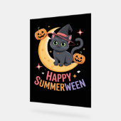 Cat Schattige Halloween Esthetisch Essentieel T-sh Acryl Bord (Hoek)