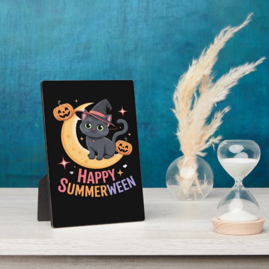 Cat Schattige Halloween Esthetisch Essentieel T-sh Fotoplaat (Zijkant)