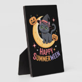 Cat Schattige Halloween Esthetisch Essentieel T-sh Fotoplaat (Zijkant)