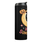 Cat Schattige Halloween Esthetisch Essentieel T-sh Thermosbeker (Gedraaid links)