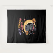 Cat Schattige Halloween Esthetisch Essentieel T-sh Wandkleed (Voorkant (horizontaal))