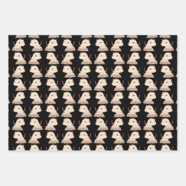 Cat- Schattigee yogakat Inpakpapier Vel