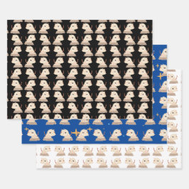 Cat- Schattigee yogakat Inpakpapier Vel