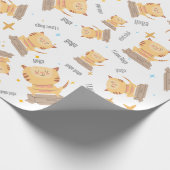 Cat - Schattigee yogakat voor kattenliefhebber, yo Cadeaupapier (Hoek)