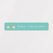 Cat School Class Lunch Naam Nummer Labels (Design 1)