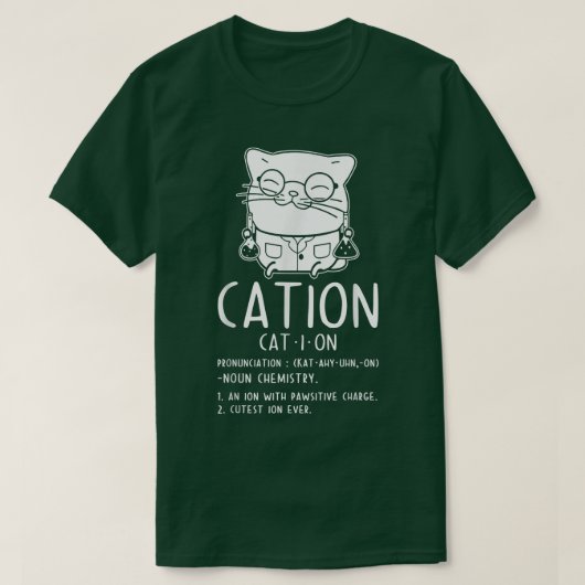 Cat Science Chemistry for Chemist Teacher 199 T-shirt (Design voorkant)