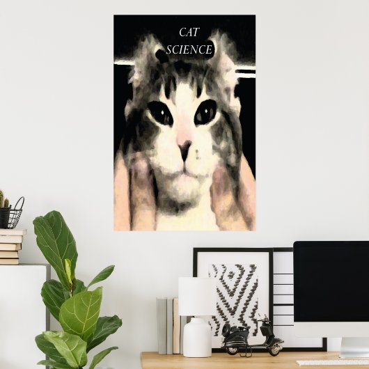 Cat Science Poster (Thuiskantoor)