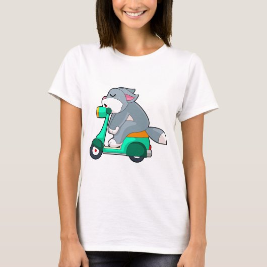 Cat Scooter T-shirt (Voorkant)