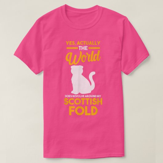 Cat Scottish Fold T-shirt (Design voorkant)
