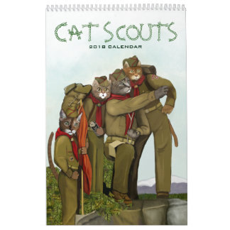 Cat Scouts 2018 Cute Camping Cats Calendar Kalender