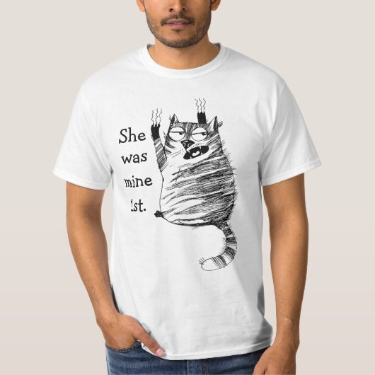 Cat Scratch Jealousy T-Shirt (Voorkant)