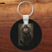 Cat Selfie 67 Meme Six Seven Funny Bigfoot  Sleutelhanger (Voorkant)