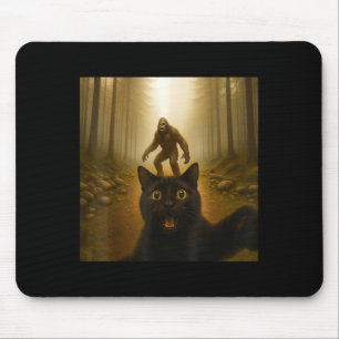 Cat Selfie met Bigfoot Funny Cats Cadeaus voor Man Muismat