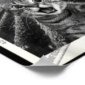 Cat Selfie Ufo Alien Funny Surprised Cat Meme Men  Poster (Hoek)