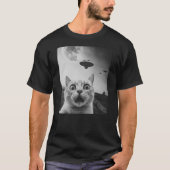 Cat Selfie UFO T-shirt (Voorkant)