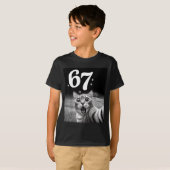 Cat Selfie With 67 Meme Funny Cats Graphic For Men T-shirt (Voorkant volledig)