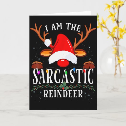 Cat Selfie With Alien Ufo Funny Cat For Men Women  Kaart (Gele Bloem)