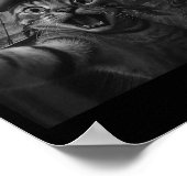 Cat Selfie With Kraken Octopus Funny Meme Men Wome Poster (Hoek)