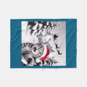 Cat Selfie With Santa  Fleece Deken (Voorkant (Horizontaal))