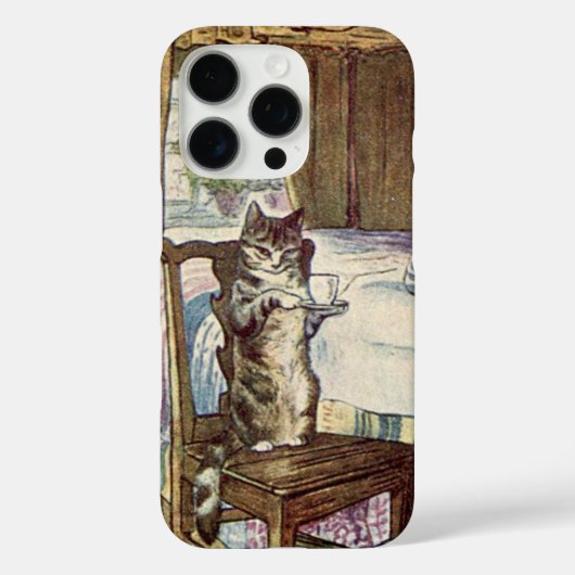 Cat Serving Tea - Beatrix Potter Case-Mate iPhone Case (Achterkant)