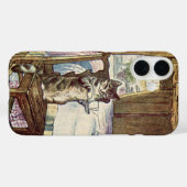 Cat Serving Tea - Beatrix Potter Case-Mate iPhone Case (Achterkant (horizontaal))